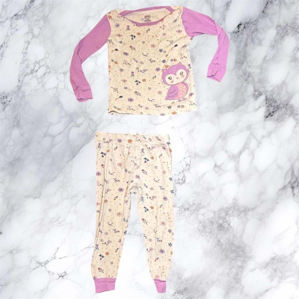 Infant &‎ Toddler Girls Purple Floral Cotton Baby Owl Pajamas Sleep Set 18 month